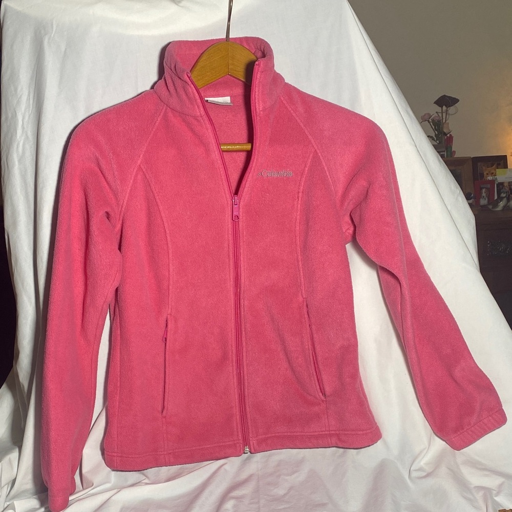 Columbia Vibrant Pink Full-Zip Fleece - size women XS